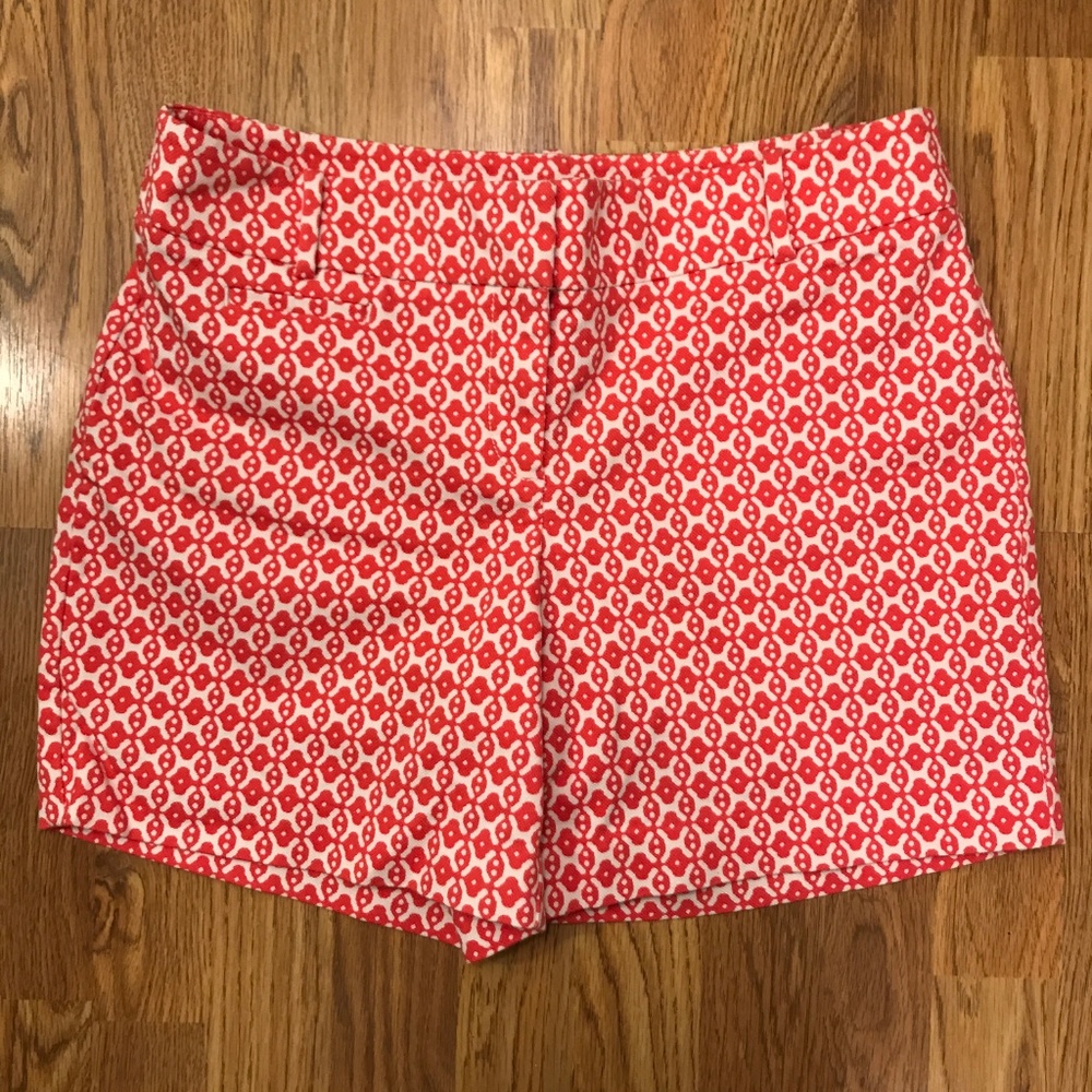 Ann Taylor LOFT Riviera Short Red/White Pattern 8